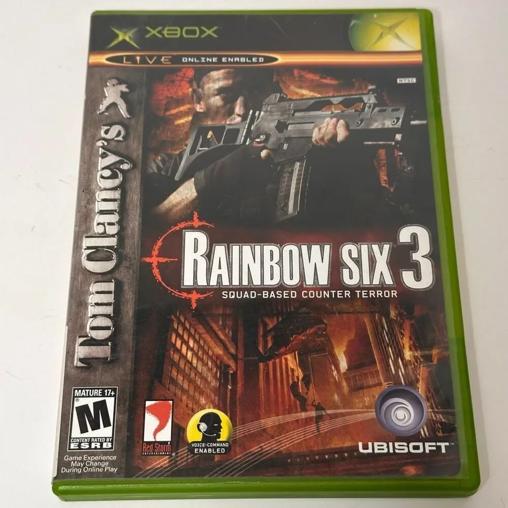Xbox Game Lot Tom Clancy’s Rainbow Six 3 & Splinter Cell 2 Games